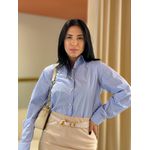 Camisa Cropped Melissa Azul Bebe