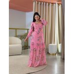 Vestido Priscila Floral Rosa