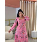 Vestido Priscila Floral Rosa