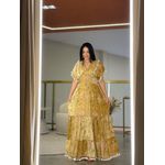 Vestido Sabrina Nude E Caramelo
