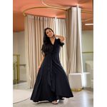 Vestido Daiana Transpassado Preto
