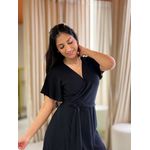 Vestido Daiana Transpassado Preto
