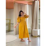 Vestido Thassia Mostarda