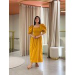 Vestido Thassia Mostarda