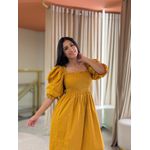 Vestido Thassia Mostarda