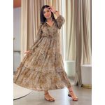 Vestido Julia Marrom Onça