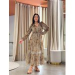 Vestido Julia Marrom Onça