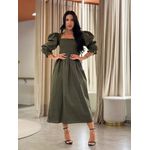 Vestido Thassia Verde Militar
