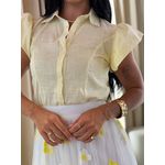 Blusa Linda Amarelo Manteiga