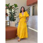 Vestido Eloa Mostarda