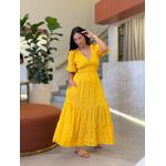 Vestido Eloa Mostarda