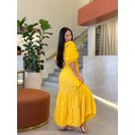 Vestido Eloa Mostarda