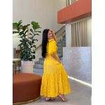 Vestido Eloa Mostarda
