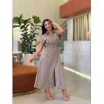 Vestido Lia Cinza Rosado