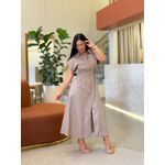 Vestido Lia Cinza Rosado