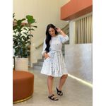 Vestido Antonela Branco E Preto