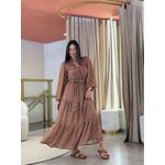 Vestido Julia Marrom Floral