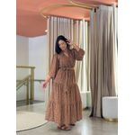 Vestido Julia Marrom Floral