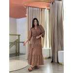 Vestido Julia Marrom Floral
