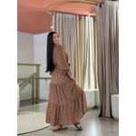Vestido Julia Marrom Floral