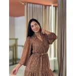 Vestido Julia Marrom Floral