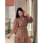 Vestido Julia Marrom Floral