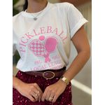 T-shirt Leonora Rosa E Off White