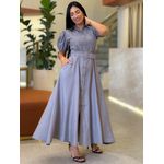 Vestido Laura Cinza