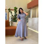 Vestido Laura Cinza