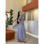 Vestido Laura Cinza