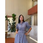 Vestido Laura Cinza