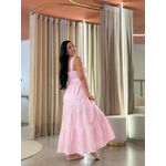 Vestido Betina Rosa Bebe E Branco 
