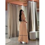 Vestido Maite Nude E Preto