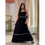 Vestido Maite Preto E Branco