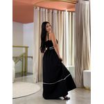 Vestido Maite Preto E Branco