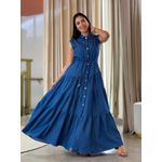 Vestido Lavinia Azul Jeans Escuro