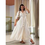 Vestido Mila Cru Linho