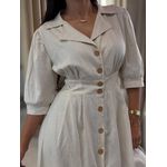 Vestido Mila Cru Linho