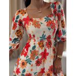 Vestido Marina Floral Off White Floral