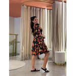 Vestido Marina Floral Preto Floral
