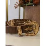 Cinto Strass Caramelo