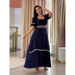 Vestido Agata Azul Marinho