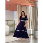 Vestido Agata Azul Marinho