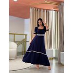 Vestido Agata Azul Marinho