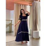 Vestido Agata Azul Marinho