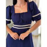 Vestido Agata Azul Marinho