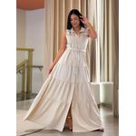 Vestido Raquel Areia