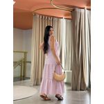 Vestido Taciele Bordo E Branco