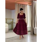 Vestido Carla Marsala