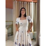 Vestido Lila Areia E Azul